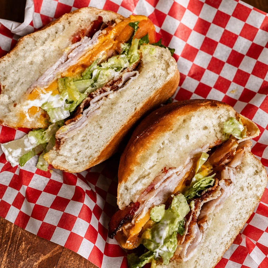 Turkey Bacon Club Sandwich (Menehune).