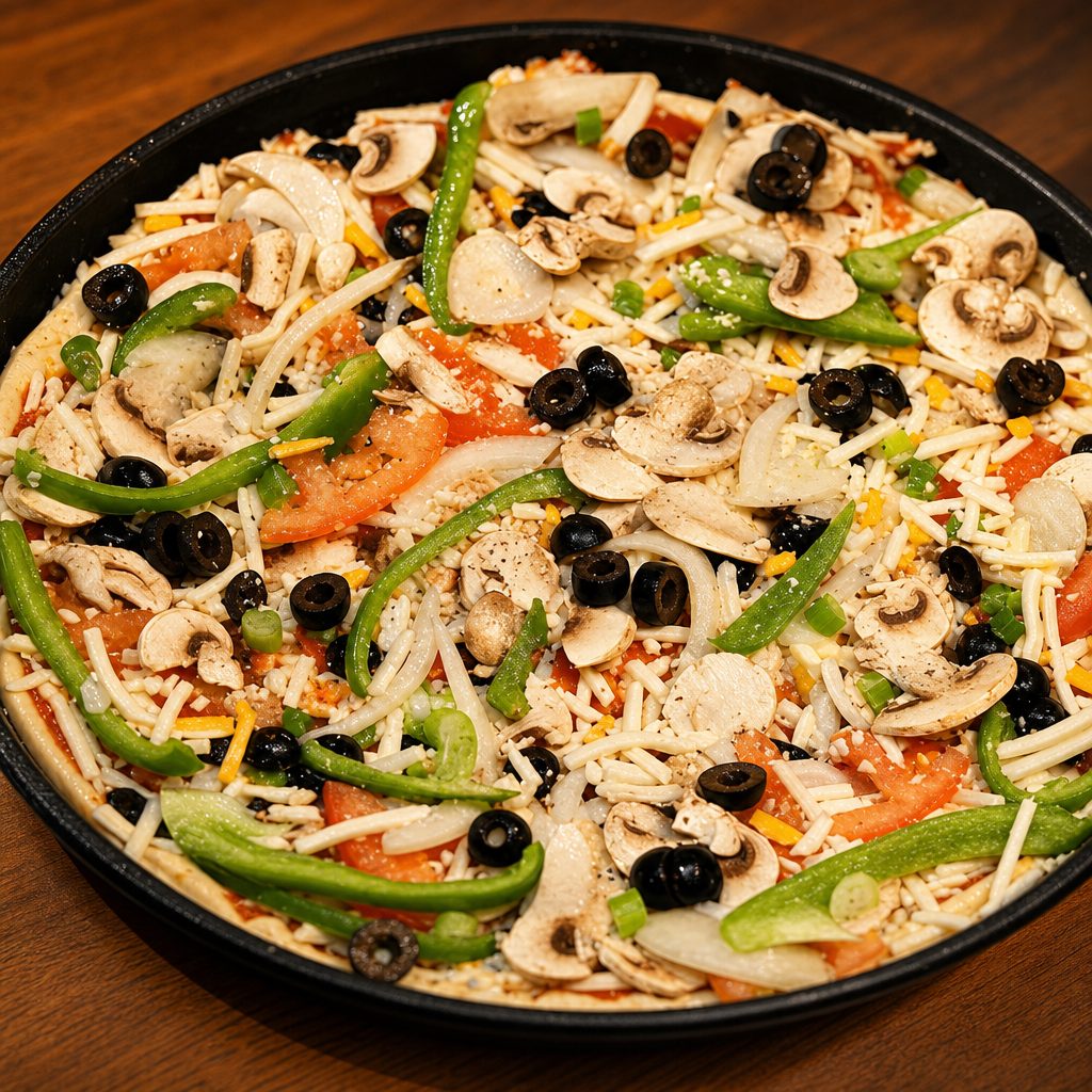 Vegetarian Pizza 7" Small (4 Slices).