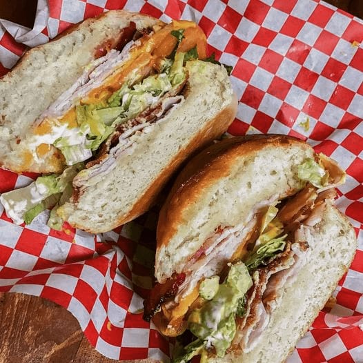 Turkey Bacon Club Sandwich (Large).