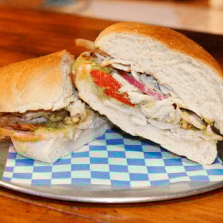 Turkey Pesto Melt Sandwich (Large).