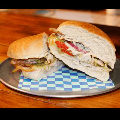 Turkey Pesto Melt Sandwich (Menehune).